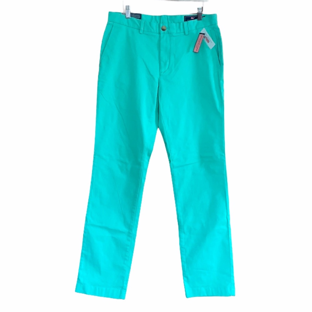 Vineyard vines men dress pant turquoise blue size 32